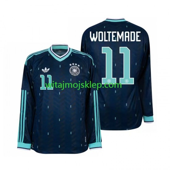 Koszulka Reprezentacja Niemiec Nick Woltemade 11 Męska Stroje Wyjazdowe World Cup 2026 Długie Rękawy
