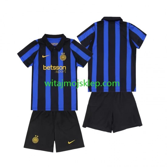 Koszulka Inter Mediolan Dziecięca Stroje Domowe 2026-2027 Krótkie Rękawy
