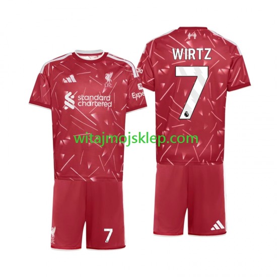 Koszulka Liverpool Florian Wirtz 7 Dziecięca Stroje Domowe 2026-2027 Krótkie Rękawy