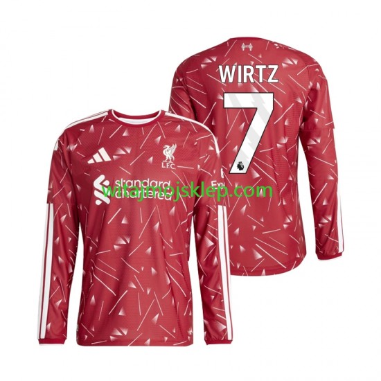 Koszulka Liverpool Florian Wirtz 7 Męska Stroje Domowe 2026-2027 Długie Rękawy