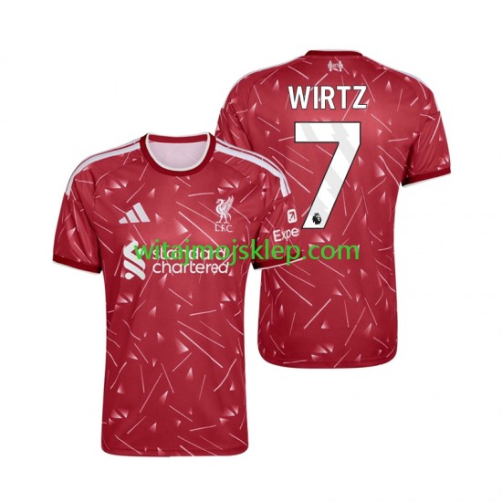 Koszulka Liverpool Florian Wirtz 7 Męska Stroje Domowe 2026-2027 Krótkie Rękawy