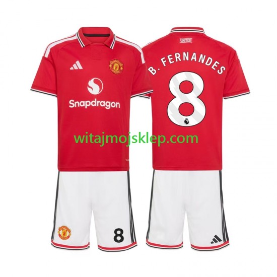 Koszulka Manchester United Bruno Fernandes 8 Dziecięca Stroje Domowe 2026-2027 Krótkie Rękawy