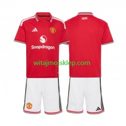 Koszulka Manchester United Dziecięca Stroje Domowe 2026-2027 Krótkie Rękawy