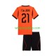 Koszulka Reprezentacja Holandii Frenkie de Jong 21 Dziecięca Stroje Domowe World Cup 2026 Krótkie Rękawy