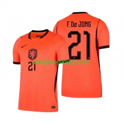 Koszulka Reprezentacja Holandii Frenkie de Jong 21 Męska Stroje Domowe World Cup 2026 Krótkie Rękawy