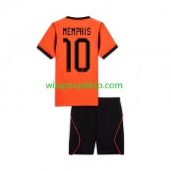 Koszulka Reprezentacja Holandii Memphis Depay 10 Dziecięca Stroje Domowe World Cup 2026 Krótkie Rękawy