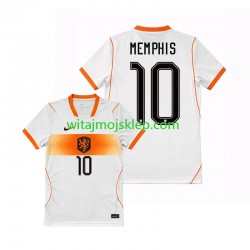 Koszulka Reprezentacja Holandii Memphis Depay 10 Męska Stroje Wyjazdowe World Cup 2026 Krótkie Rękawy