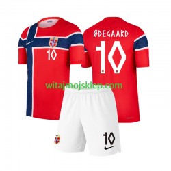 Koszulka Reprezentacja Norwegii Martin Odegaard 10 Dziecięca Stroje Domowe World Cup 2026 Krótkie Rękawy