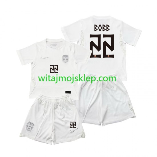 Koszulka Reprezentacja Norwegii Oscar Bobb 22 Dziecięca Trzeci Strój World Cup 2026 Krótkie Rękawy