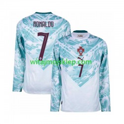 Koszulka Reprezentacja Portugalii Cristiano Ronaldo 7 Męska Stroje Wyjazdowe World Cup 2026 Długie Rękawy