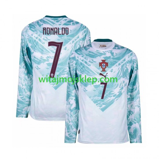 Koszulka Reprezentacja Portugalii Cristiano Ronaldo 7 Męska Stroje Wyjazdowe World Cup 2026 Długie Rękawy
