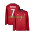 Koszulka Reprezentacja Portugalii Cristiano Ronaldo 7 Męska Stroje Domowe World Cup 2026 Długie Rękawy