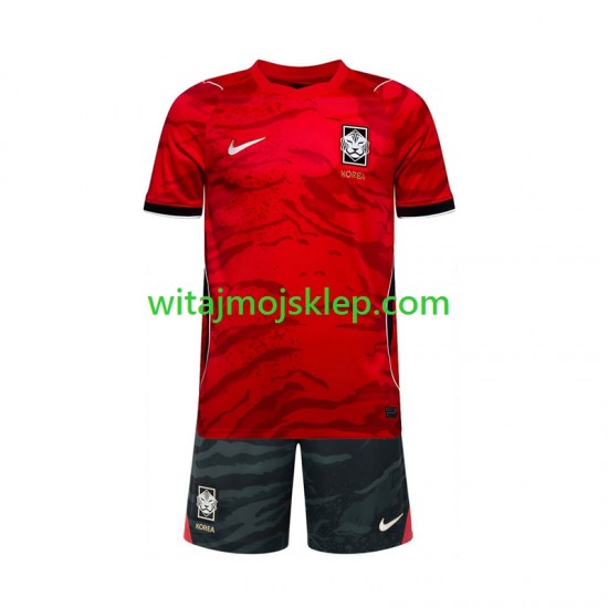Koszulka Reprezentacja Korei Południowej Dziecięca Stroje Domowe World Cup 2026 Krótkie Rękawy