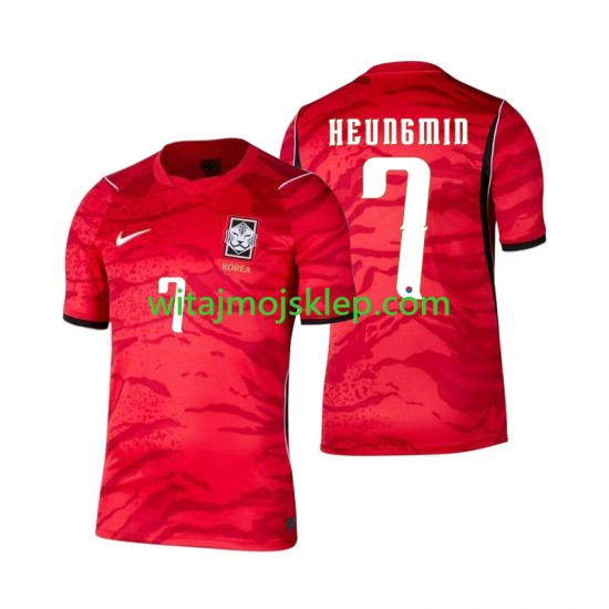 Koszulka Reprezentacja Korei Południowej Son Heung-min 7 Męska Stroje Domowe World Cup 2026 Krótkie Rękawy