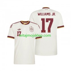 Koszulka Reprezentacja Hiszpanii Nico Williams 17 Męska Stroje Wyjazdowe World Cup 2026 Krótkie Rękawy