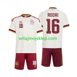Koszulka Reprezentacja Hiszpanii Rodri 16 Dziecięca Stroje Wyjazdowe World Cup 2026 Krótkie Rękawy Koszulka Reprezentacja Hiszpanii Rodri 16 Dziecięca Stroje Wyjazdowe World Cup 2026 Krótkie Rękawy