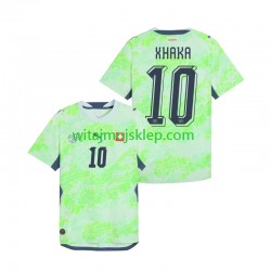 Koszulka Reprezentacja Szwajcarii Granit Xhaka 10 Męska Stroje Wyjazdowe World Cup 2026 Krótkie Rękawy