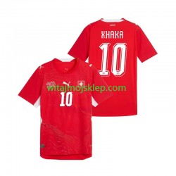 Koszulka Reprezentacja Szwajcarii Granit Xhaka 10 Męska Stroje Domowe World Cup 2026 Krótkie Rękawy