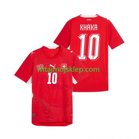 Koszulka Reprezentacja Szwajcarii Granit Xhaka 10 Męska Stroje Domowe World Cup 2026 Krótkie Rękawy