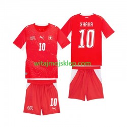 Koszulka Reprezentacja Szwajcarii Granit Xhaka 10 Dziecięca Stroje Domowe World Cup 2026 Krótkie Rękawy