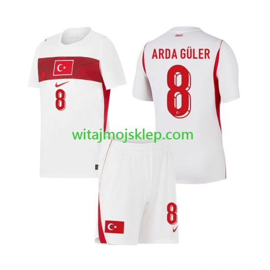 Koszulka Reprezentacja Turcji Arda Guler 8 Dziecięca Stroje Wyjazdowe World Cup 2026 Krótkie Rękawy