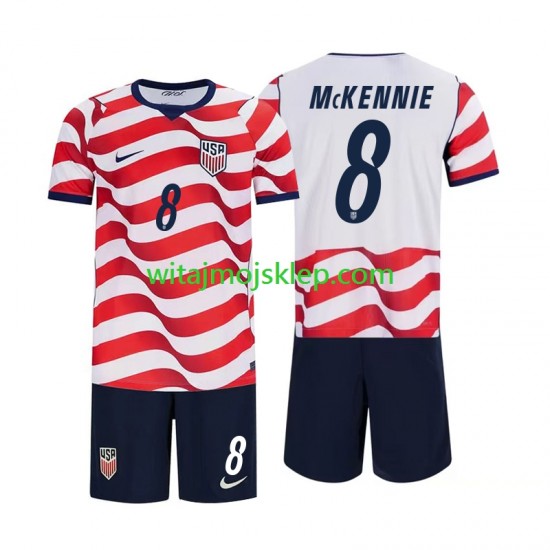 Koszulka Reprezentacja Stanów Zjednoczonych Weston McKennie 8 Dziecięca Stroje Domowe World Cup 2026 Krótkie Rękawy