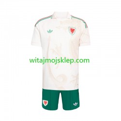 Koszulka Reprezentacja Walii Dziecięca Stroje Wyjazdowe World Cup 2026 Krótkie Rękawy Koszulka Reprezentacja Walii Dziecięca Stroje Wyjazdowe World Cup 2026 Krótkie Rękawy