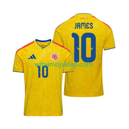 Koszulka James Rodriguez 10 Męska Stroje Domowe World Cup 2026 Krótkie Rękawy Reprezentacja Kolumbii