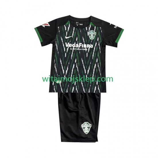 Koszulka Elche CF Dziecięca Stroje Wyjazdowe 2025-2026 Krótkie Rękawy