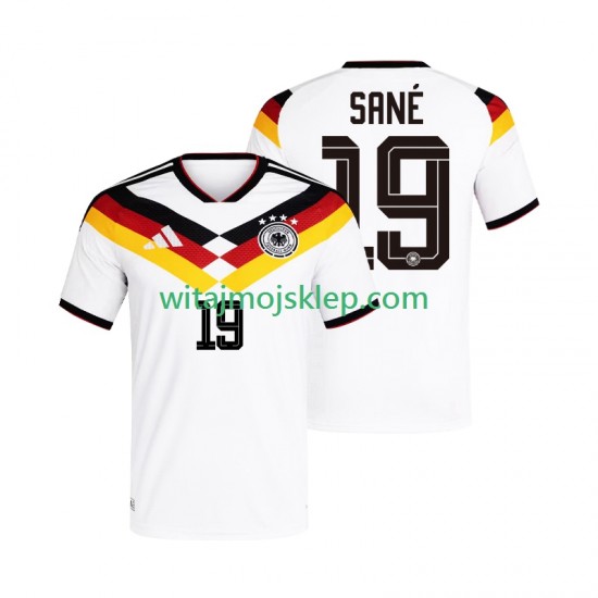 Koszulka Reprezentacja Niemiec Leroy Sane 19 Męska Stroje Domowe World Cup 2026 Krótkie Rękawy