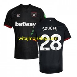 Koszulka West Ham United SOUCEK 28 Męska Stroje Wyjazdowe 2024-2025 Krótkie Rękawy