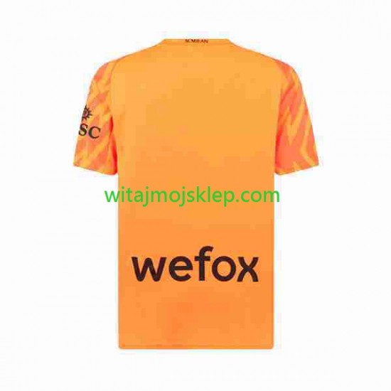 Koszulka AC Milan Bramkarskie Męska Stroje Wyjazdowe 2023-2024 Krótkie Rękawy