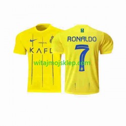 Koszulka Al-Nassr Ronaldo 7 Męska Stroje Domowe 2023-2024 Krótkie Rękawy