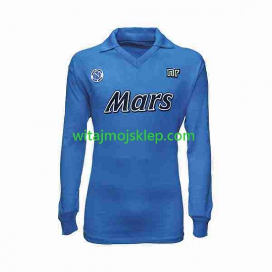 Koszulka Napoli 1989 1990 Retro Męska Stroje Domowe Długie Rękawy
