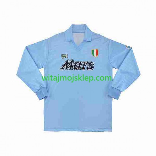 Koszulka Napoli 1990 1991 Retro Męska Stroje Domowe Długie Rękawy