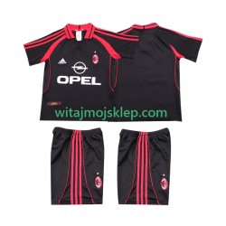 Koszulka AC Milan 2000 2001 Retro Dziecięca Trzeci Strój Krótkie Rękawy