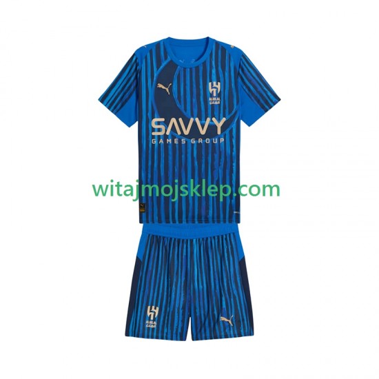 Koszulka Al Hilal CWC Dziecięca Stroje Domowe 2025-2026 Krótkie Rękawy