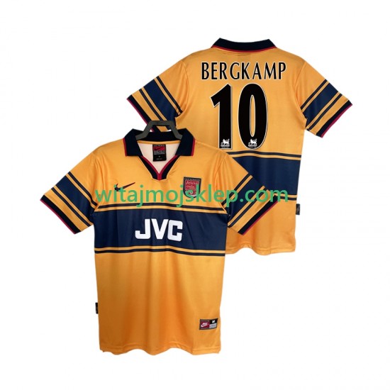 Koszulka Arsenal BERGKAMP10 1997 Retro Męska Stroje Wyjazdowe 1999 Krótkie Rękawy