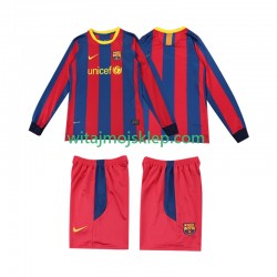 Koszulka FC Barcelona Retro Dziecięca Stroje Domowe 2011 2010 Długie Rękawy