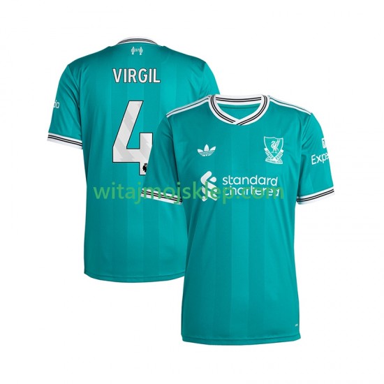 Koszulka Liverpool Virgil van Dijk 4 Męska Trzeci Strój 2025-2026 Krótkie Rękawy