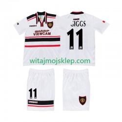Koszulka Manchester United GIGGS 11 Retro Dziecięca Stroje Wyjazdowe 1998 Krótkie Rękawy