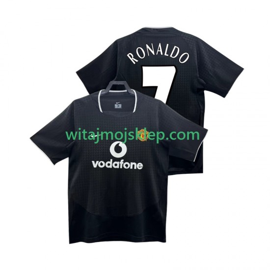 Koszulka Manchester United RONALDO 7 Retro Męska Stroje Wyjazdowe 2004 2002 Krótkie Rękawy