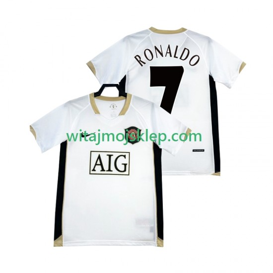 Koszulka Manchester United RONALDO 7 -2007 Retro Męska Stroje Wyjazdowe 2006 Krótkie Rękawy