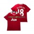 Koszulka Manchester United SCHOLES 18 Retro Męska Stroje Domowe 2011 2010 Krótkie Rękawy