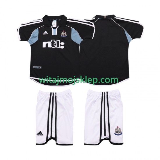 Koszulka Newcastle United 2000 2001 Retro Dziecięca Stroje Wyjazdowe Krótkie Rękawy