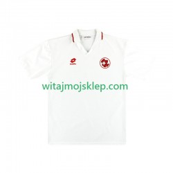 Koszulka Reprezentacja Szwajcarii Retro Męska Stroje Wyjazdowe 1994 Krótkie Rękawy