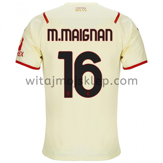 Koszulka AC Milan Mike Maignan 16 Stroje Wyjazdowe 2021-2022 Krótkie Rękawy