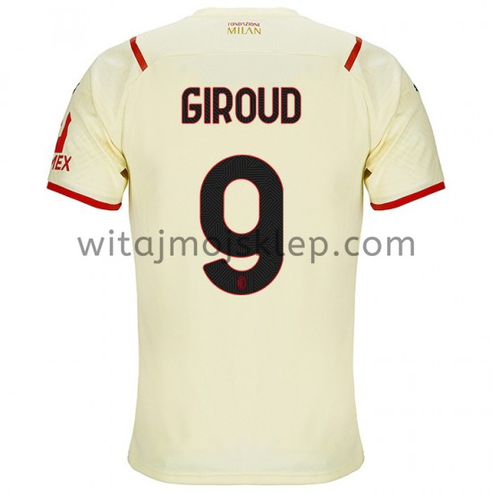 Koszulka AC Milan Olivier Giroud 9 Stroje Wyjazdowe 2021-2022 Krótkie Rękawy