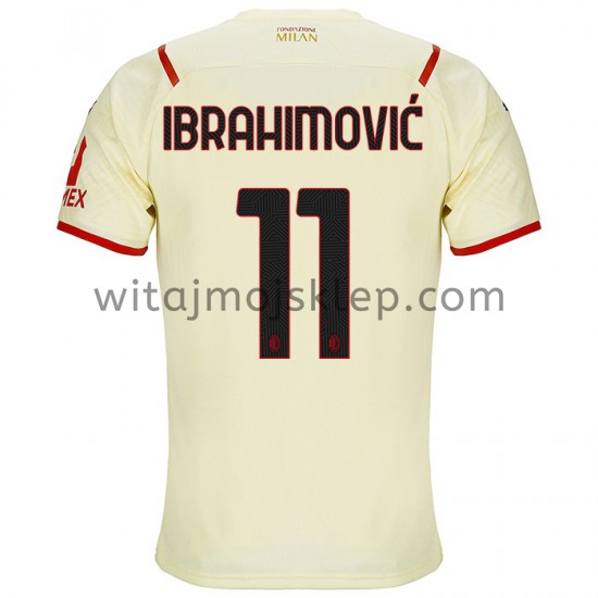 Koszulka AC Milan Zlatan Ibrahimovic 11 Stroje Wyjazdowe 2021-2022 Krótkie Rękawy