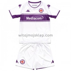 Koszulka ACF Fiorentina Dziecięca Stroje Wyjazdowe 2021-2022 Krótkie Rękawy